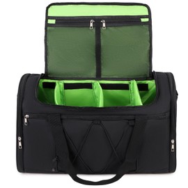 Scothen Sneaker Bag for Travel, Outdoor Sports Gym Bag Shoe Bags for 4 Pairs of Sneakers up to Size 14, Travel Duffel Bags with 3 Adjustable Dividers & Shoulder Strap, Sneakerhead Gift