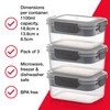 Alpha Designs | Meal Prep Containers Reusable Food Lunch Box