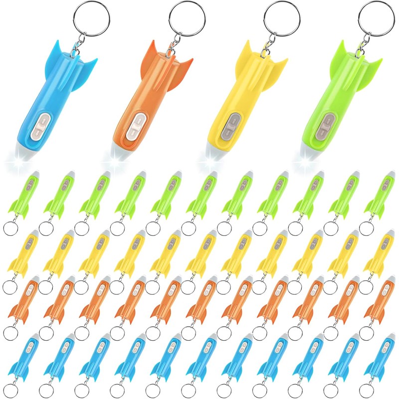 Llavero de Mini Linterna LED de Helicóptero y Cohete -