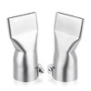 SWIGRANCE Hot Air Welding Nozzles 40mm Mouth Width 2Pcs/Set, Stainless