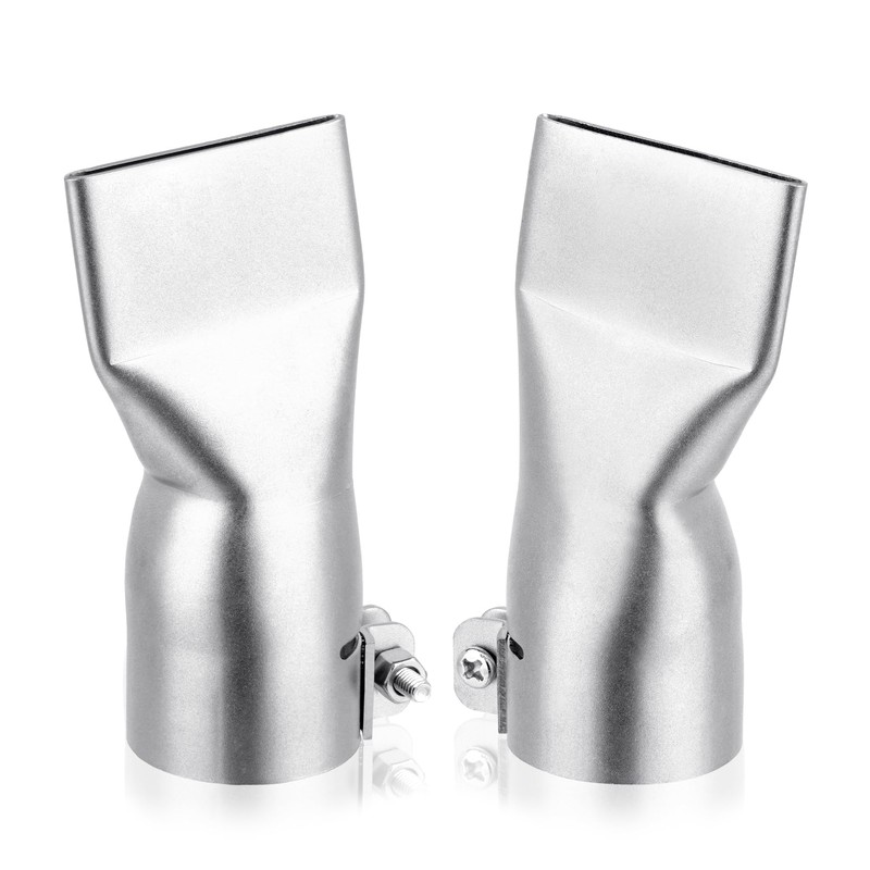 SWIGRANCE Hot Air Welding Nozzles 40mm Mouth Width 2Pcs/Set, Stainless