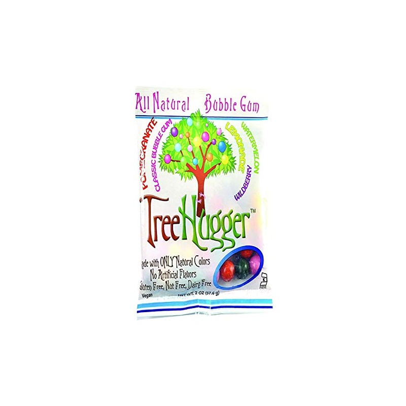 TREEHUGGER Fantastic Fruit Bubble Gum, 2 OZ