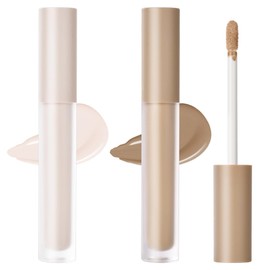 Makeup Highlighter & Konturenstift, Liquid Schimmernder Contouring Stick mit zwei Enden, Highlighter und Bronzer Stick Formt und Hellt Auf, Universal Contour Stick Verblendbar & Vegan