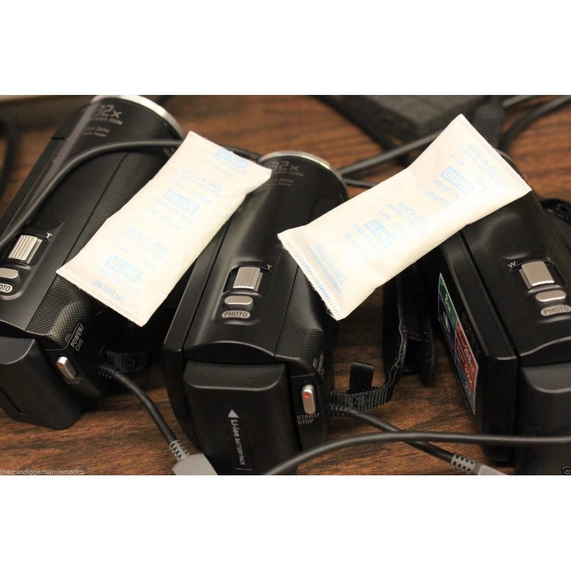 Uline 100 Silica Gel Packet 1/2 Gram Desiccant Currency Coin