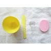 Pack tool: rubber pack ball + spatula + measuring spoon