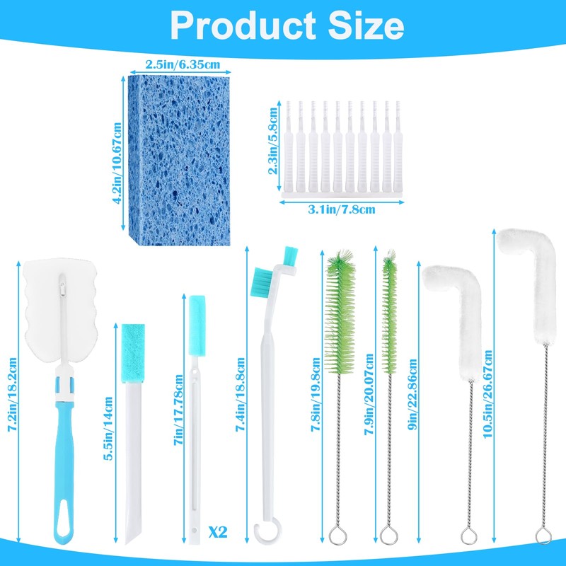 XANGNIER Ice Machine Cleaner Brush Kits,Countertop Ice Maker Cleaning Tools