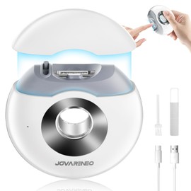 Electric Nail Clippers Automatic Nail Trimmers with Dual Blade Heads, LED Light, Nail Care Tool, Cutter & Grinder for Fingernails, Safe for Babies, Kids, Adults, Seniors, Weak Hands