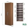 Kingsman Ropero De 2 Puertas Color Marrón De Mdp Con