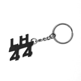 Motoreco Lewis Hamilton LH 44 Black Keychain | Made From Repurposed Waste Plastic | F1 Formula 1 Gift