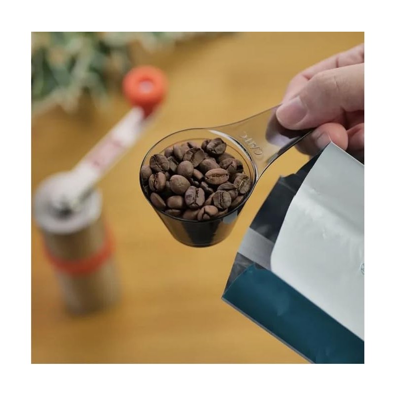 Sanyo CAFEC TMS-CB Tritan Measuring Spoon, Clear Black