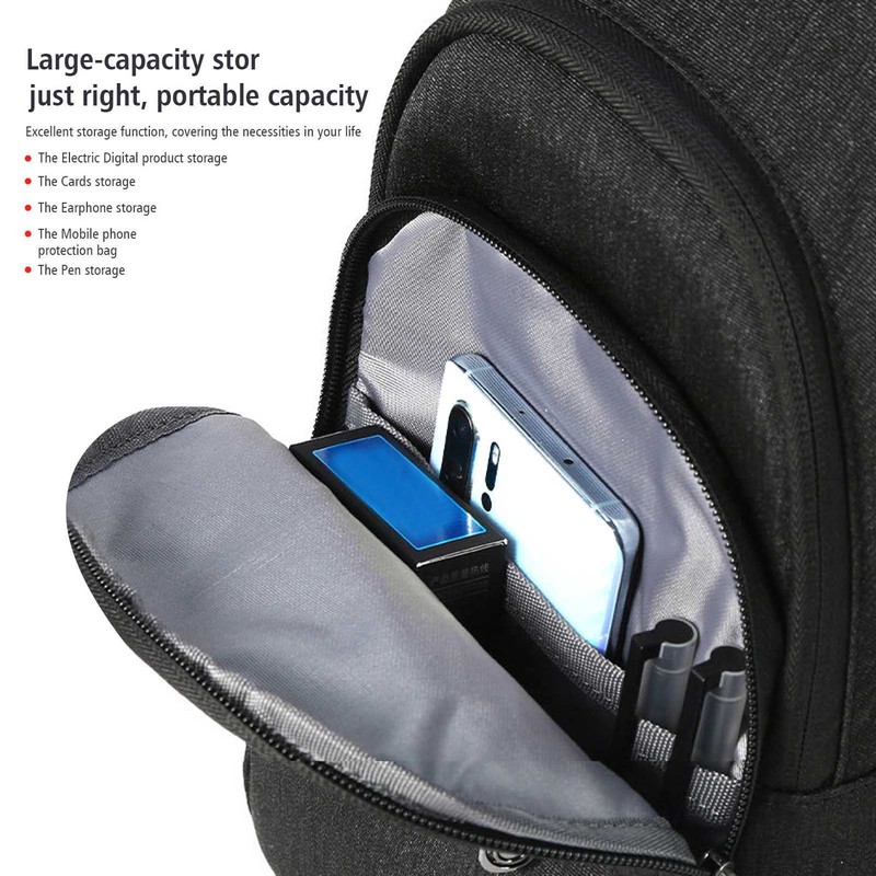 OX PLOUGH Men's Chest Bags Waterproof Casual Chest Sling Bag