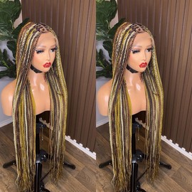 Mix color knotless braided wig Fullace - Size: 40