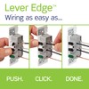 Leviton Lever Edge 15 Amp Tamper-Resistant Duplex Wall Outlet, 10-Pack,