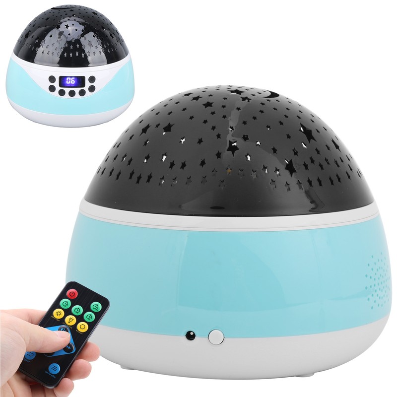 Remote Control Night Light LED Digital Display Night Light Projector