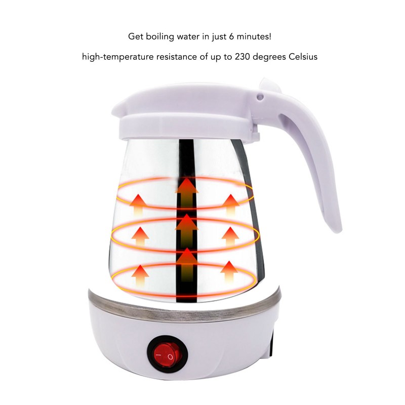 Portable Foldable Electric Kettle Travel Foldable Electric Kettle Collapsible Water