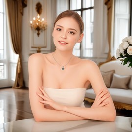 Genuine Tahitian Pearl Necklace with 925 Sterling Silver 5A Cubic Zirconia,Black Pearl Pendant Jewelry Giftsfor Women Wife Mom Her,Silver Chain Length 18''+2''