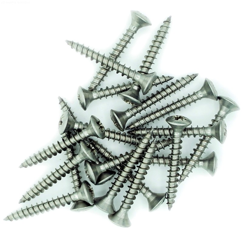 No.5 x 0.8 (3.5mm x 20mm) Pozi Raised Countersunk Chipboard