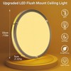 libtit 13-Inch Flush Mount Ceiling Lights, Dimmable 3000K-6500K Adjustable LED