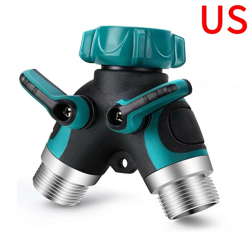 2-Way Garden Hose Splitter for Outdoor Faucets – Leak-Resistant Dual