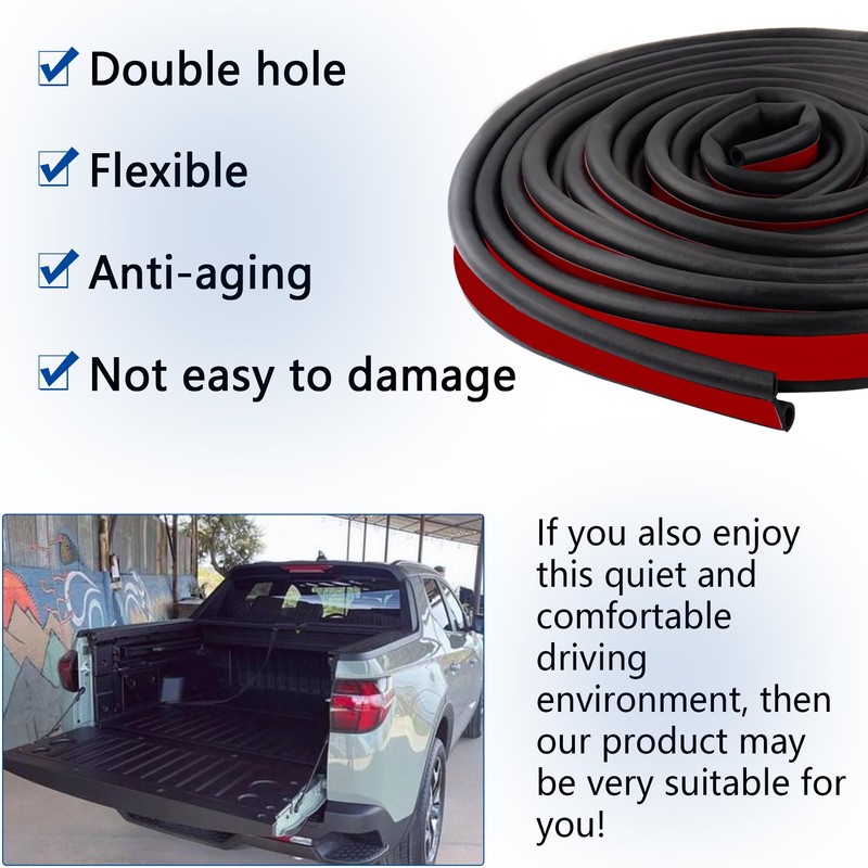 Truck Tonneau Cover Seal,Camper Shell Seal Rubber Weather Stripping with