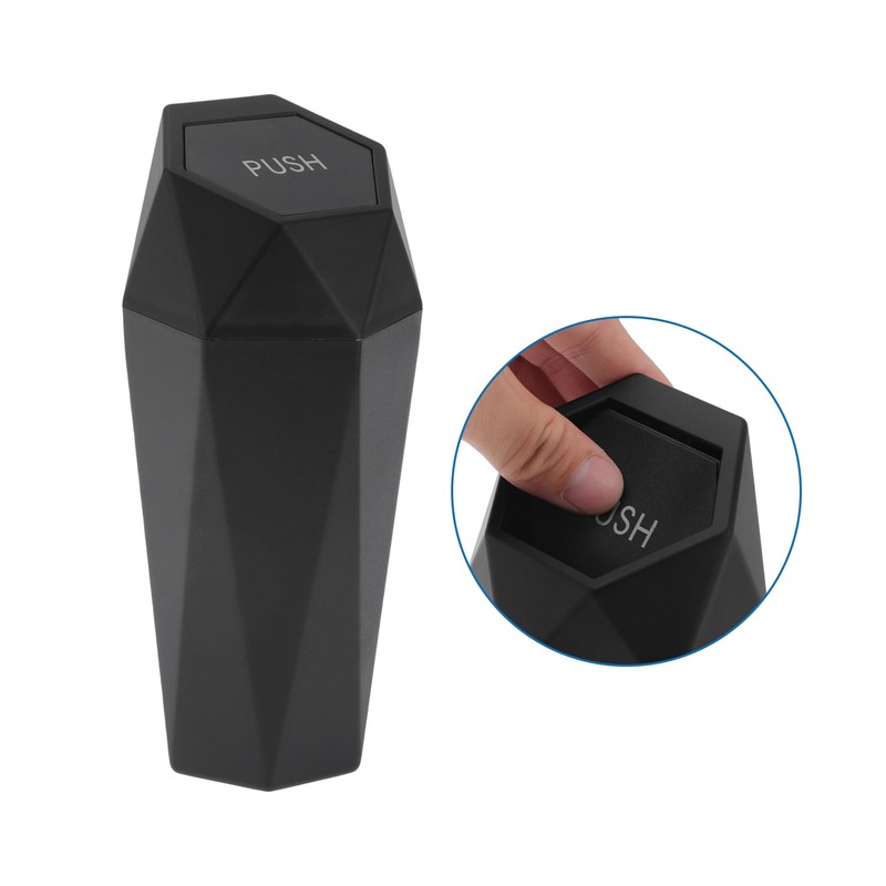 A ABSOPRO Car Trash Can Portable 3.5" Width 7.9" Height