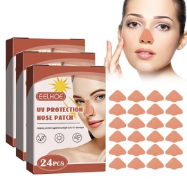 Pluvyze Pluvyze 72 St??ck Sonnenschutz Nase,Nasensonnenschutz Nasenpflaster Outdoor Nasenpflaster zum Sonnenschutz im Freien,Nasenschutz Sonne,Bequem und Atmungsaktiv zum Bergsteigen,Wandern,Angeln,Laufen