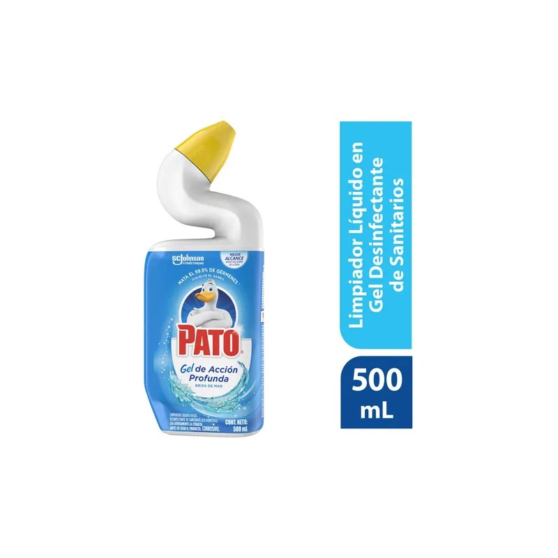 Limpiador De Baños En Gel Pato Brisa De Mar 500ml