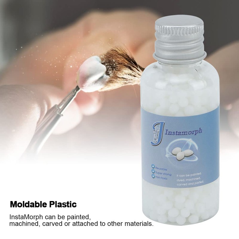 AUNMAS Thermoplastic Beads, 20g Moldable Plastic Reusable Meltable Polymorph Pellets