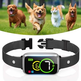 Bark Collar, Dog Bark Collar for Large Medium Small Dog, Anti Barking Collar, Bark Collar for Small Dogs 5-15lbs, Barking Collar Pro， Barking Collar, No Bark Collar for Dogs Silver A08