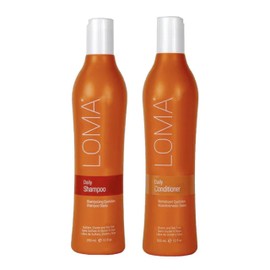 LOMA Daily Shampoo (clear formula) and Daily Conditioner (DUO PACK) 12 Ounce Each