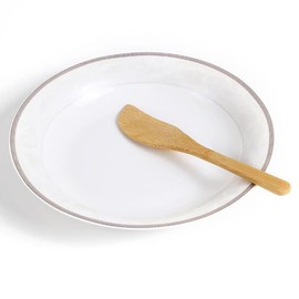 ccHuDE 6 Pcs Bamboo Butter Knife Spreaders Cream Cheese Spreaders Dessert Condiment Spatulas Jam Spreaders Sandwich Jam Spatulas for Kitchen