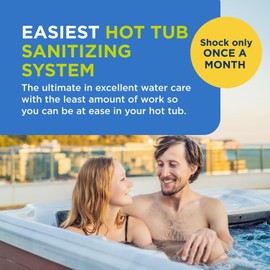 FROG @Ease Floating System for Hot Tubs - Quick & Easy Self-Regulating Hot Tub Sanitizer - Hot Tub Maintenance System with Sanitizing Minerals & SmartChlor Technology - 4 Month Bundle+