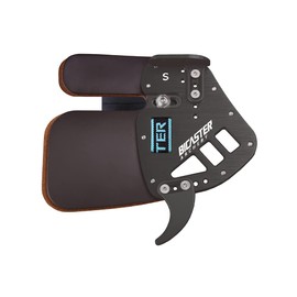 BICASTER ASA Finger Tabs Cowhide Face+Aluminum Plate for Olympic Recurve (Small, Right Handed)