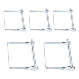 Hocansen 5 Pcs Square Shaft Locking Pin 6x60mm Square Pto Pin Heavy Duty Trailer Pins Lynch Pin Safety Coupler Pin Wire Pins for Farming (6x60mm/FX)