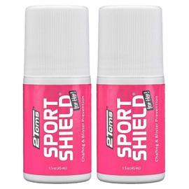 2Toms SportShield for Her, Soothing All-Day Anti Chafe and Blister Prevention, Waterproof Protection from Chafing and Skin Irritation, 1.5 Ounce, 2 Bottles