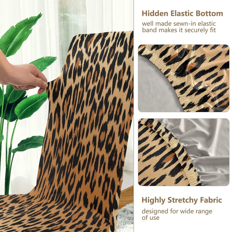 xigua Chair Covers 2 Pack,Dining Chair Slipcover Washable Removable for