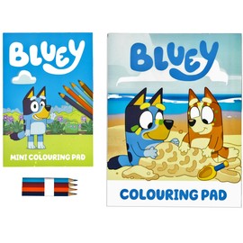 Quickdraw Bluey Play Pack Kids Activity Set with Colouring Pads and Pencils