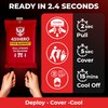 451HERO Emergency Fire Blanket – 4 Pack, Triple Certified, Comfort