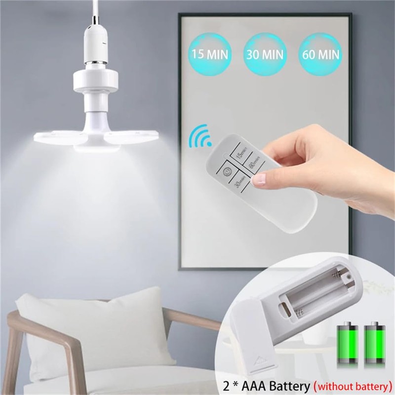 SZXJY Remote Control Light Socket with 15 30 60 Minute