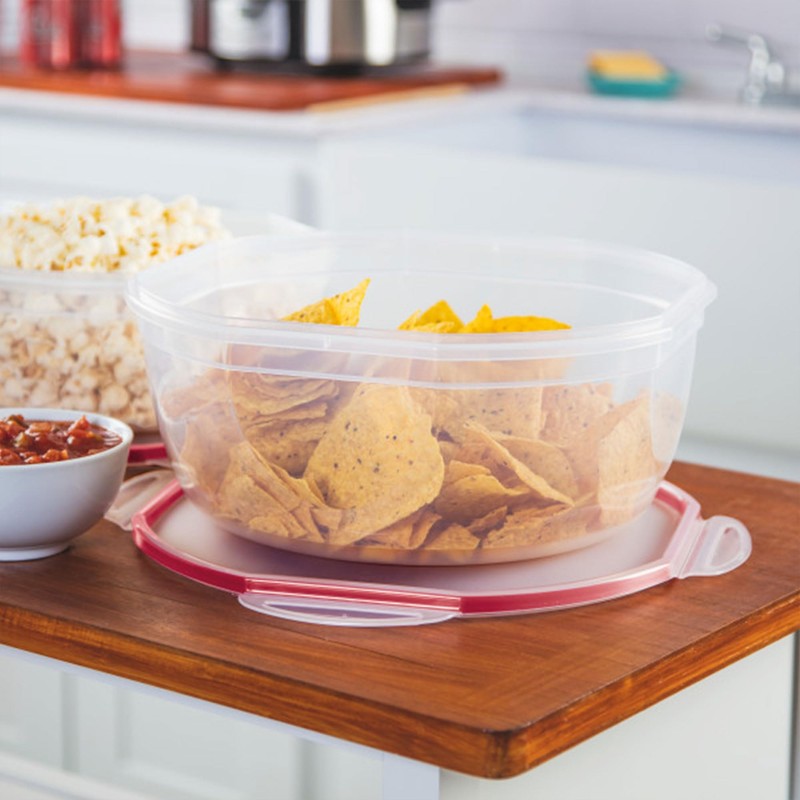 Sterilite Ultra-Seal 8.1 Qt Bowl, Large Airtight Food Storage Container,