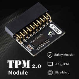 VBESTLIFE TPM 2.0 Encryption Security Module, 20-1Pin 2 10P 2.54mm Pitch TPM 2.0 Security Module for Gigabyte, for ASUS