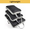 Spendeal 3PCS Compression Packing Cubes For Travel Packing Organisers Vacation