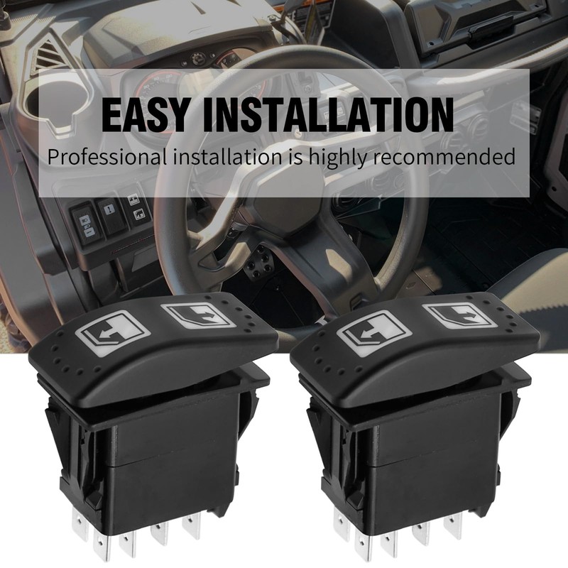 2pcs Left Hand Driver Power Window Switch Replacement for Can-Am