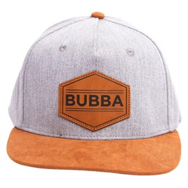 Knuckleheads Little Threads Toddler Baseball Hat - Toddler Boy Outfit - Toddler Boy Snap Back - Baby Bubba Trucker Cap - Infant Newborn Flat Brim Patch Sun Hat (M 2-5 Years, Bubba Gray)