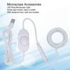 Microscope Lighting Lamp Spiral Buckle Adjustable Brightness LED Ring Light