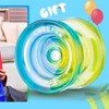 MAGICYOYO Crystal Yoyo K2 Blue Yellow, Responsive Yoyo for Kids