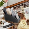 XNONE Remote Control Holder Leather Remote Control Organiser with 4