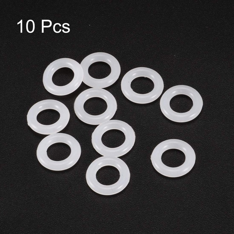 uxcell Silicone O-Rings, 11mm OD 6.2mm ID 2.4mm Width VMQ