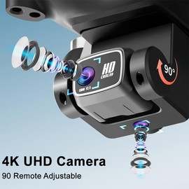 FPV RC Drone with 4K HD Camera Live Video, 360° Obstacle Avoidance, 120° Wide-Angle WiFi Quadcopter with Gravity Sensor for, Headless Mode,Altitude Posture, 3D Flip, Professional Drones with 50x Zoom