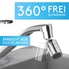 Bächlein Universal Dual Jet Chrome Tap Attachment - Rotating Tap